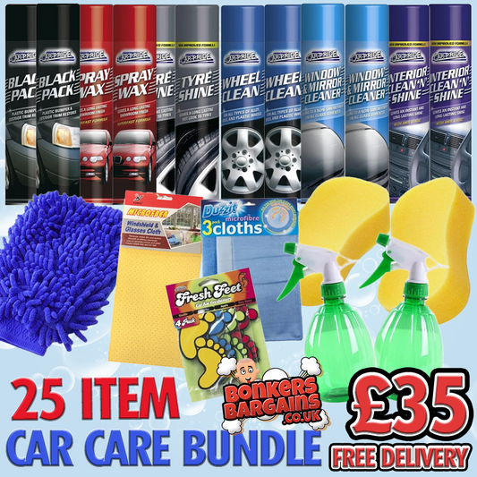 25 Item Car Care Bundle Deal + FREE DELIVERY