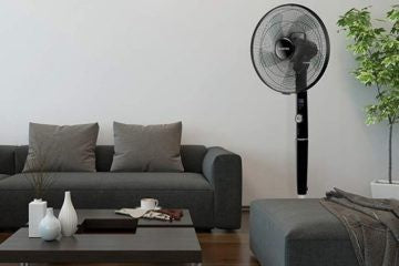 16" Inch Plastic Round Black Floor Standing Fan LDS40K/F16S