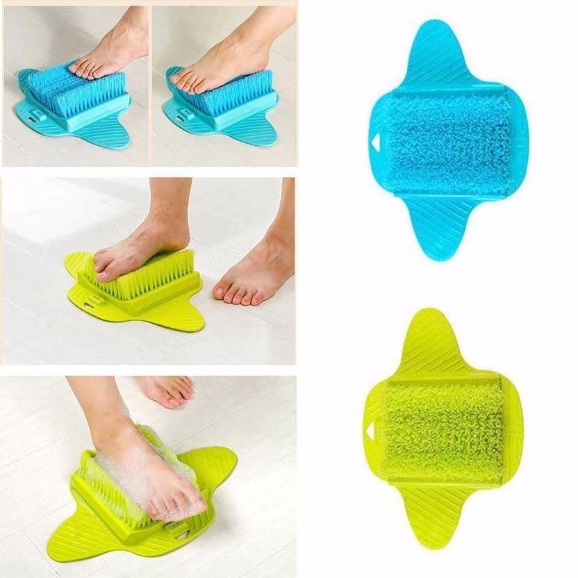 Bathroom Non Slip Suction Exfoliating Foot Brush Soft Bristle Foot Massage Brush 4509