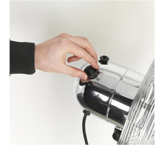 16" Inch Metal Chrome Round Floor Standing Fan SF16M