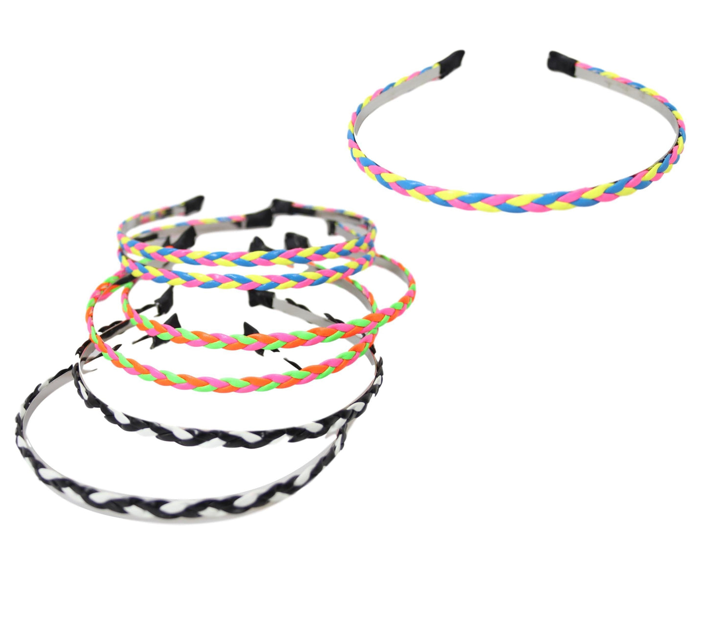 Ladies Girls Neon Style Stylish Headbands Assorted Colour Headbands 1 Size 2643