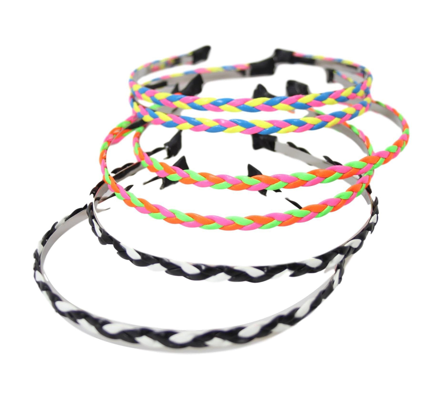 Ladies Girls Neon Style Stylish Headbands Assorted Colour Headbands 1 Size 2643