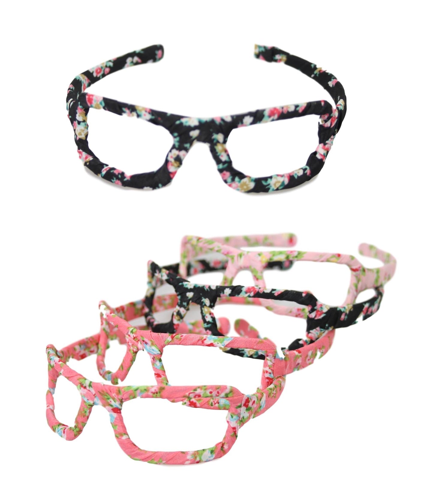 Girls Fancy Fabric Stylish Hair Head Band Glasses Design Assorted Colours 2644