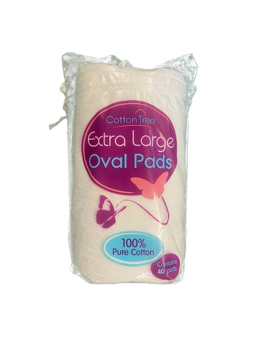 24 Pack, 40 Large Oval Cotton Wool Pads