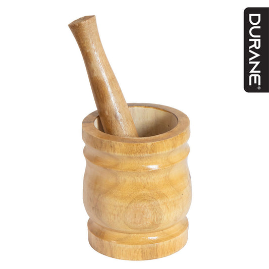 Durane Wooden Mortar & Pestle Large Light Wood
