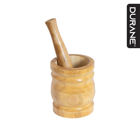 Durane Wooden Mortar & Pestle Small Light Wood