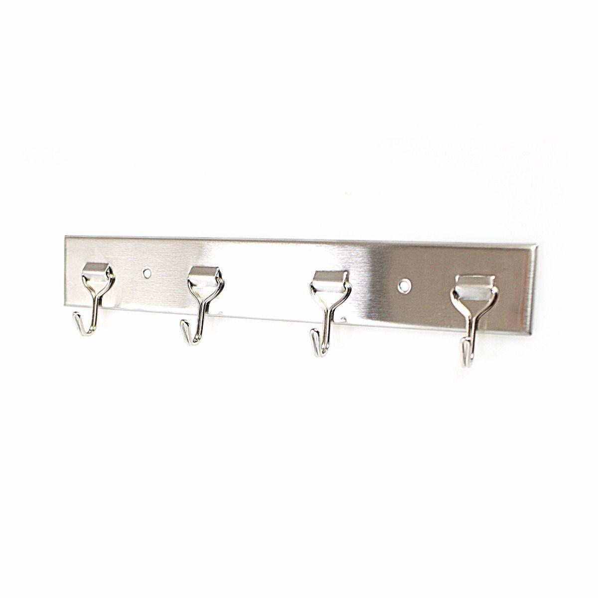 4 Rack Multi Use Hooks Hallway Hanger Coat Handbag Umbrella Hooks 23cm 3253 A