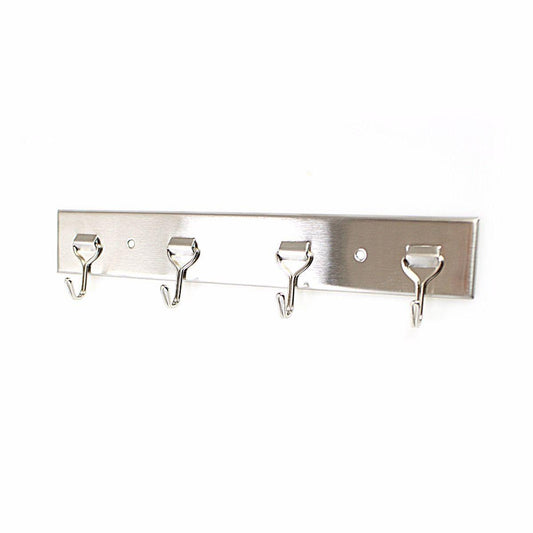 4 Rack Multi Use Hooks Hallway Hanger Coat Handbag Umbrella Hooks 23cm 3253 A