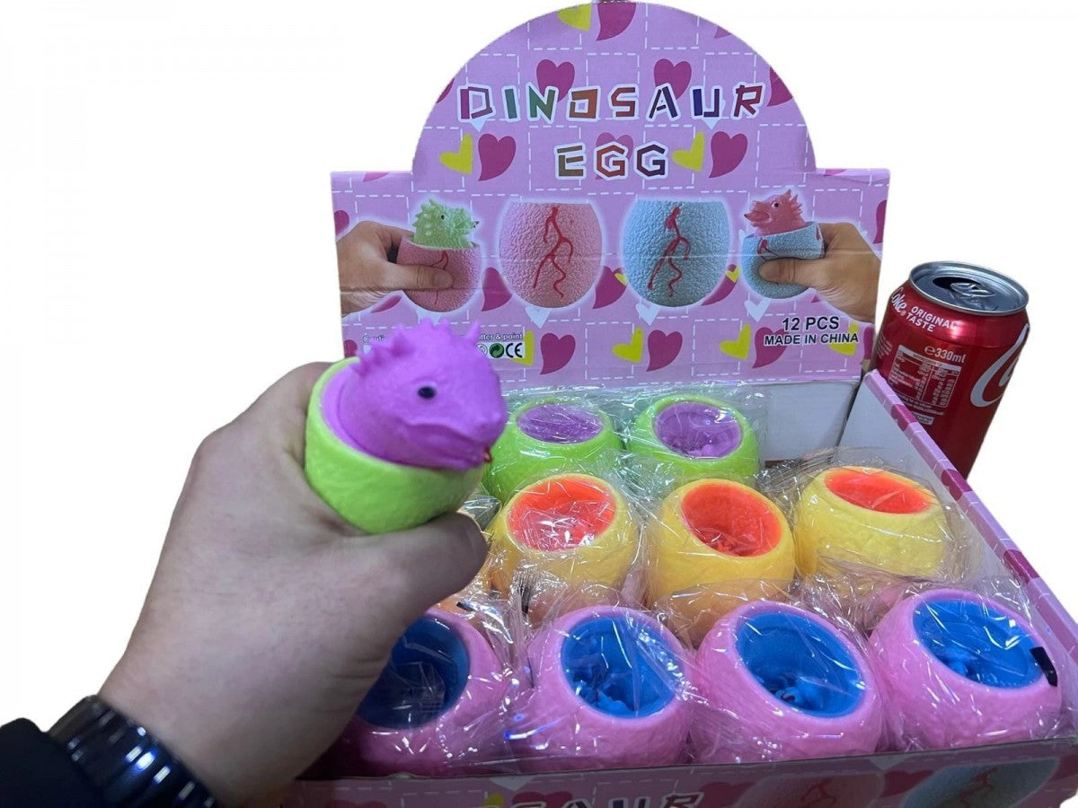 Squeezy Dinosaur Egg (Box Of 12)