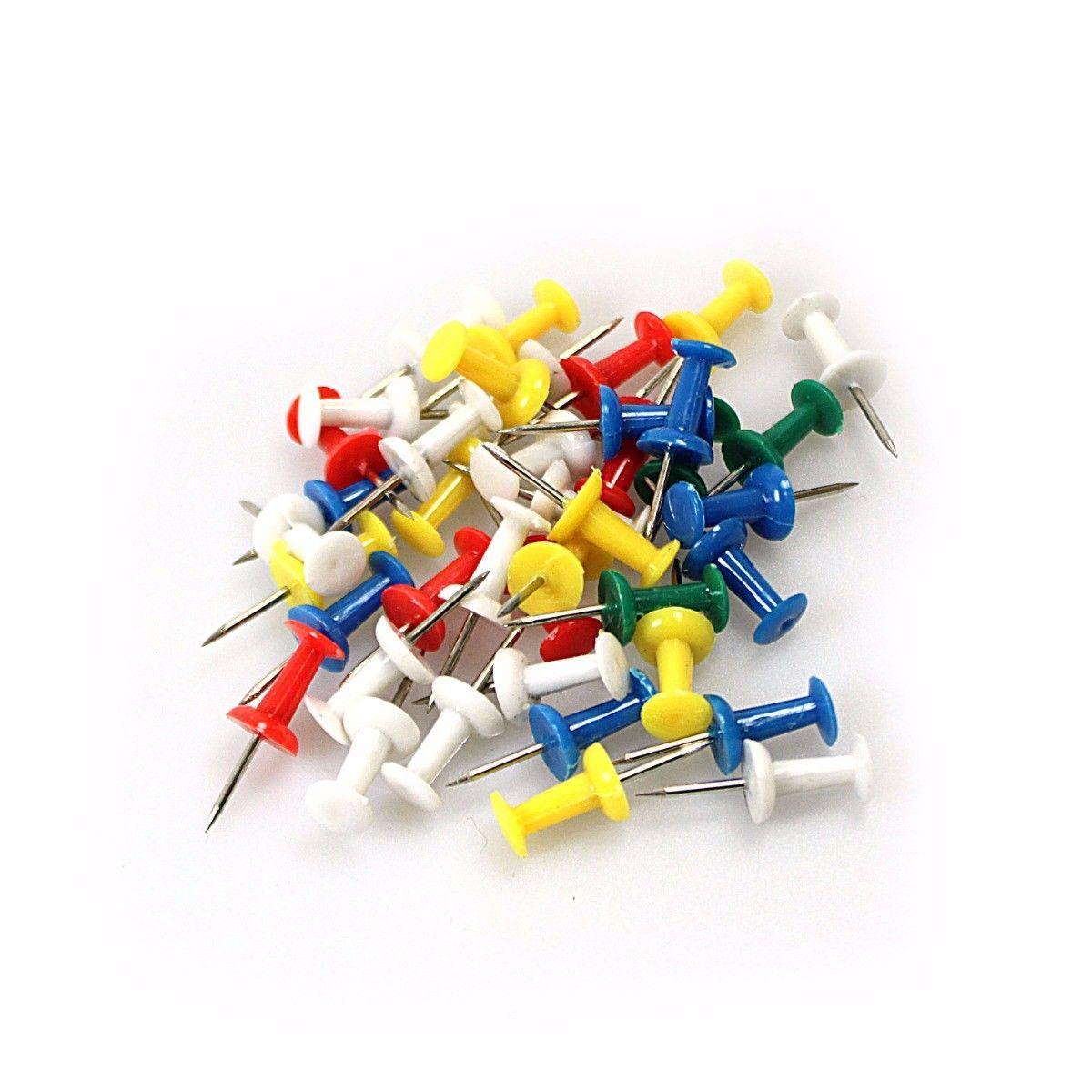 Notice Pin Board Tacks Push Pins Assorted Colours 2192
