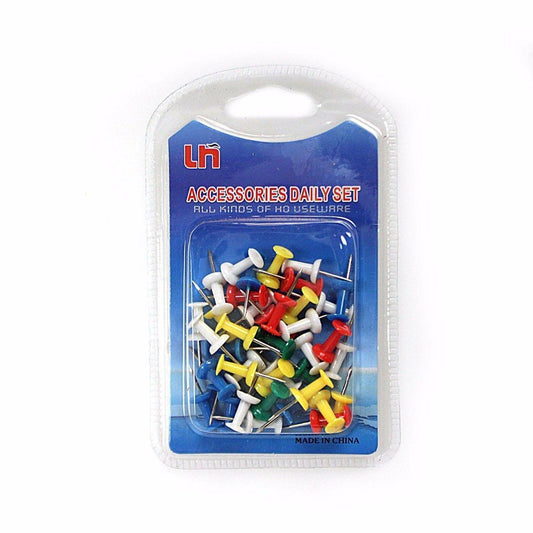 Notice Pin Board Tacks Push Pins Assorted Colours 2192