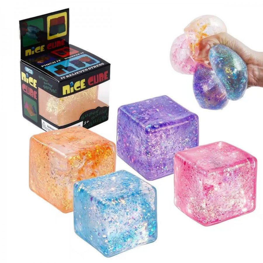 Glitter Squeeze Cube