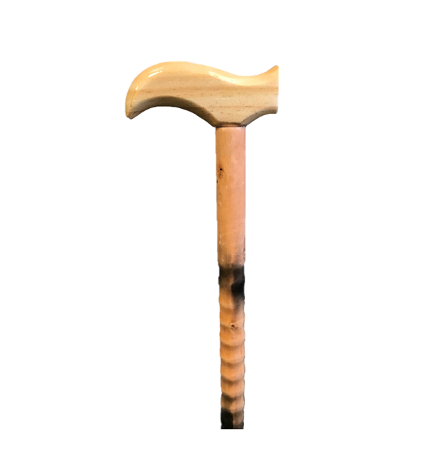 Wooden Walking Cane Stick Light Wooden Brown