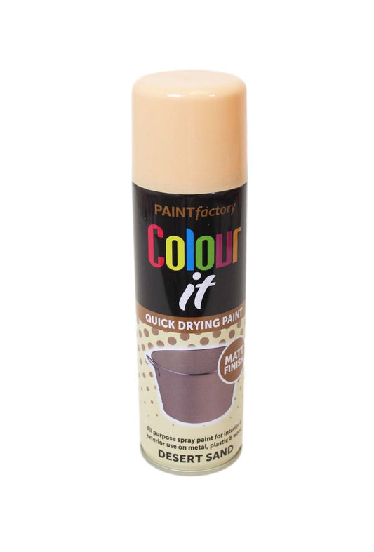 Paint Factory Colour It Spray Paint Matt Desert Sand 250ml 2856