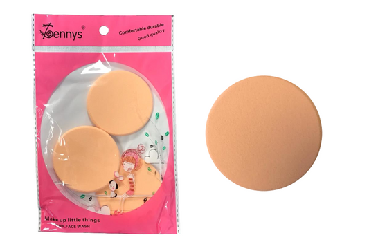 Cosmetic Make up Puff Cleansing Sponge Pad 5.4 cm Pack of 2 2867