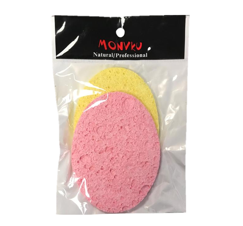 Cosmetic Make up Cleansing Sponge Pad Pack of 2 Assorted Designs and Colours 2868