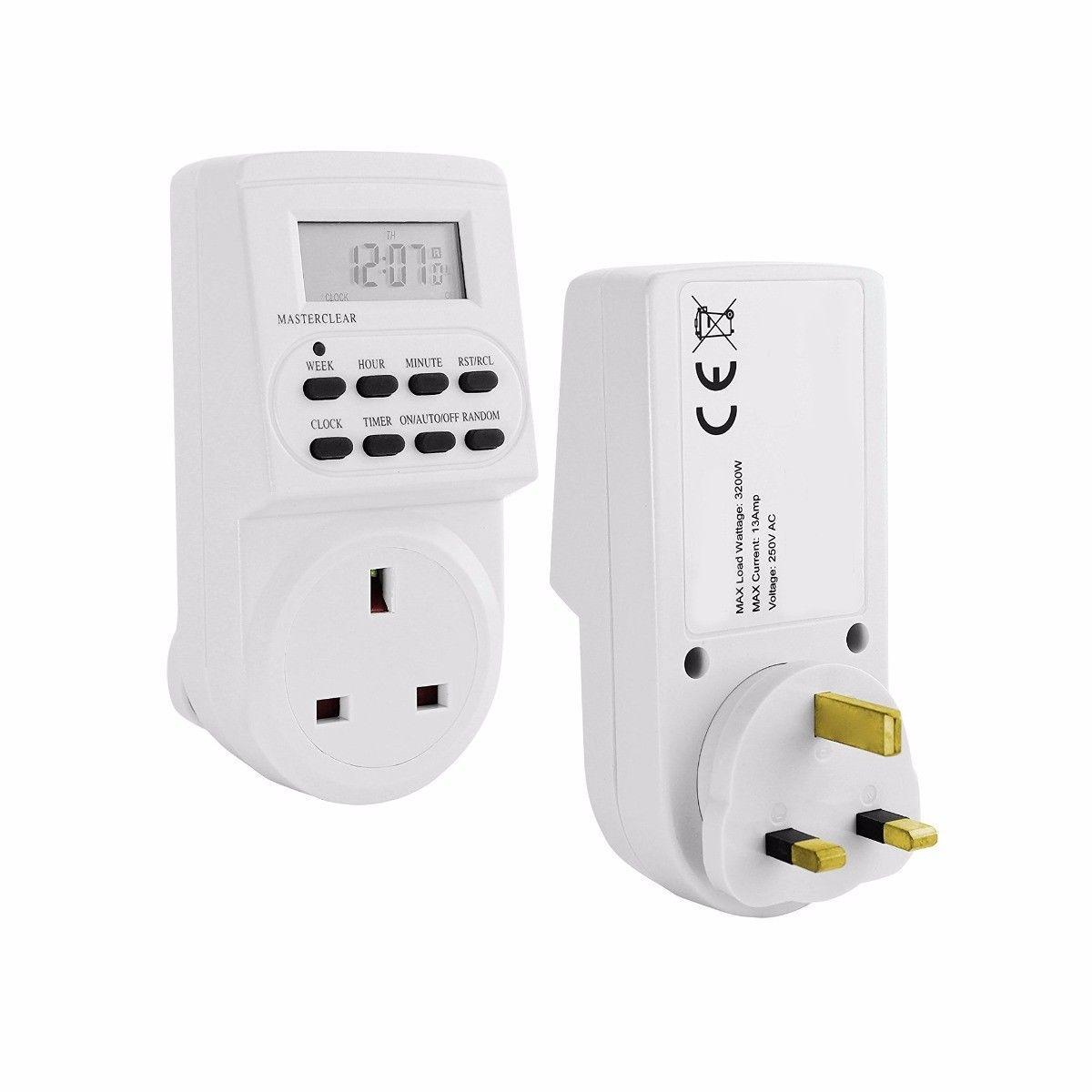 Eurosonic Electronic Digital Mains Timer Socket Plug with 24 Hour 7 Days TMR1009 / ES113 A