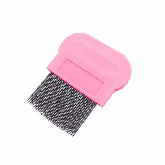 Pet Dog Cat Grooming Metal Flea Comb Assorted Colours 0064