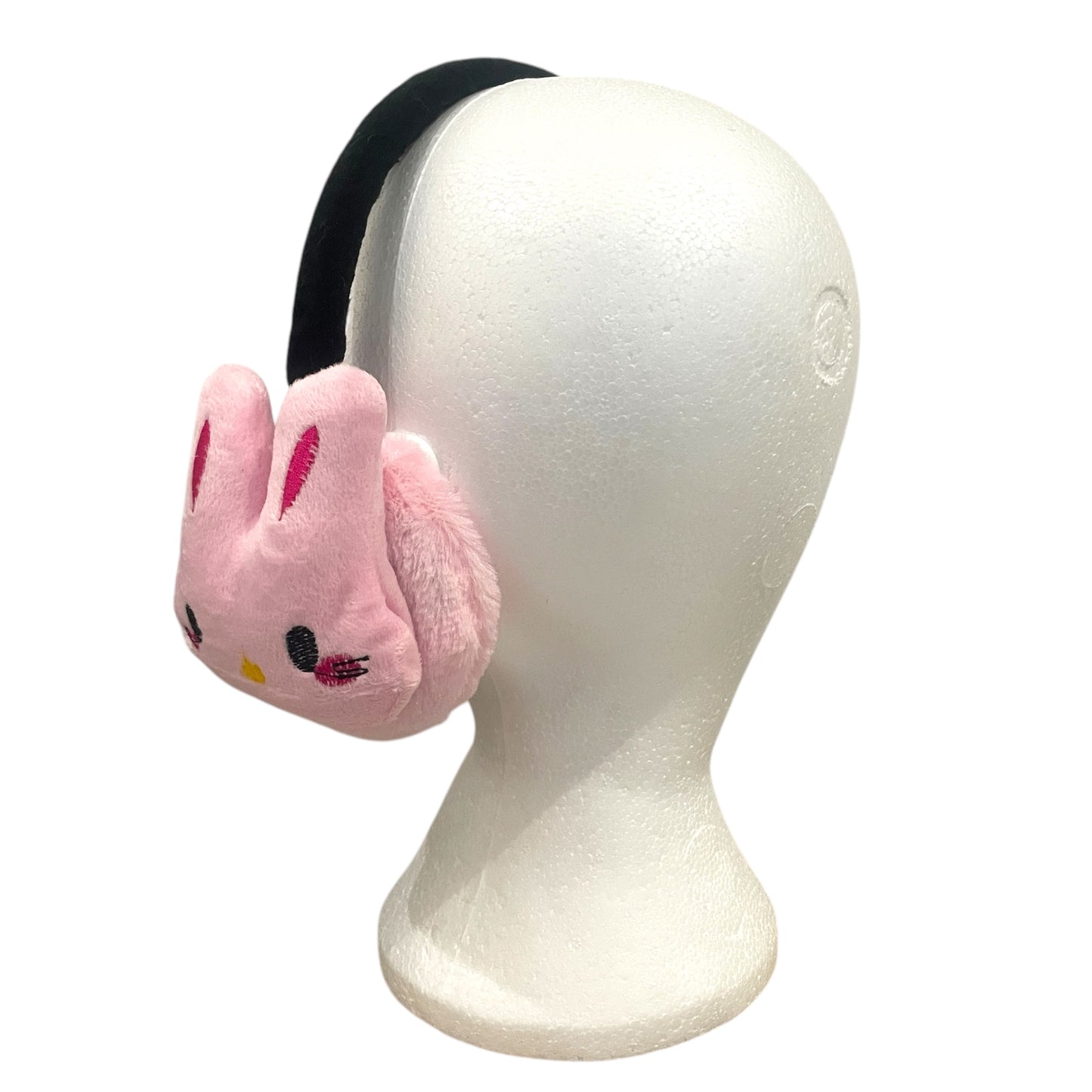 Kids Cute Fluffy Thermal EarMuffs Easter - Pink Bunny
