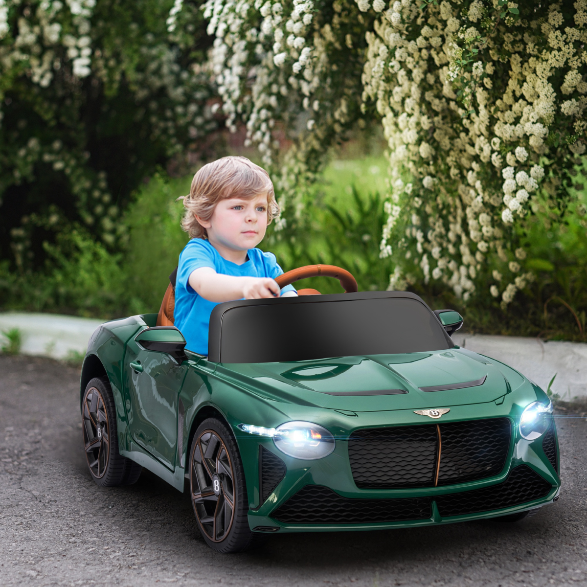Bentley Bacalar Licensed 12V Kids Electric Ride-On with Remote - Green