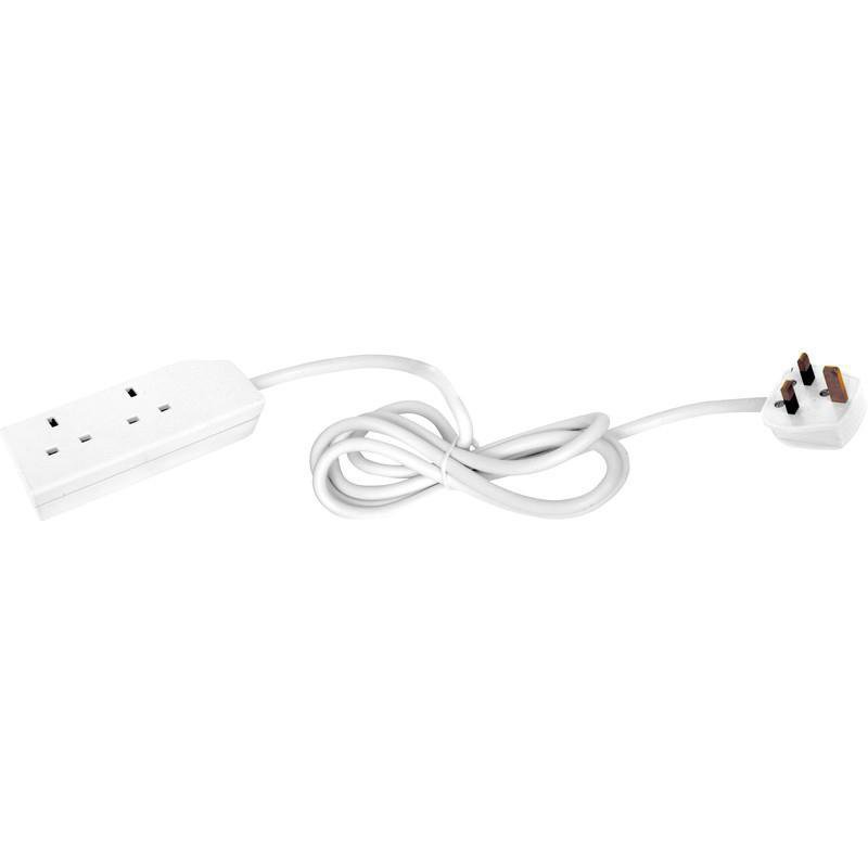 2 Gang Standard Extension Lead 2 Metre Pif2034 /