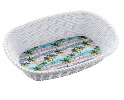 Melamine Bread Basket 30 x 21 cm Assorted Designs ALB730