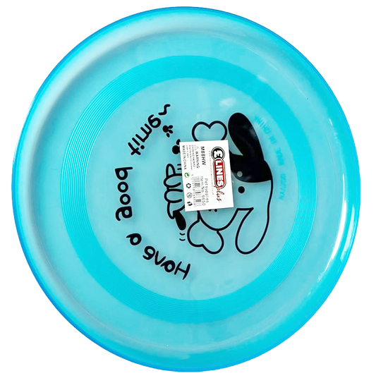 Pet Dog Toy Plastic Frisbee Flying Disc 20 cm Assorted Colours 6650