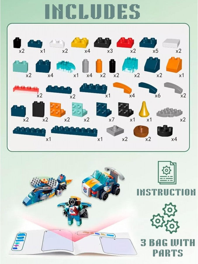 87Pcs Block Fighter Jet