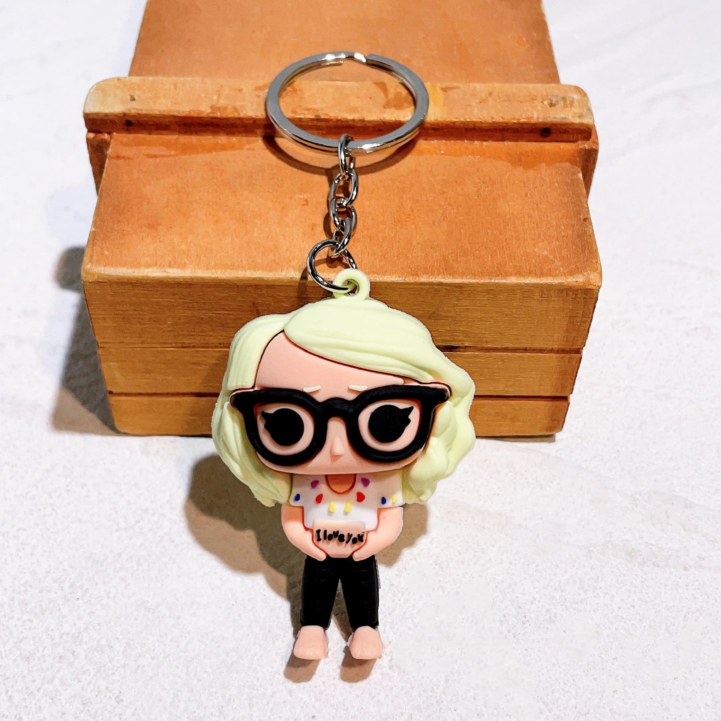 Taylor Swift Swifties Style 4 Pack Collectors 3D Silicone Keychain Keyring Pendant