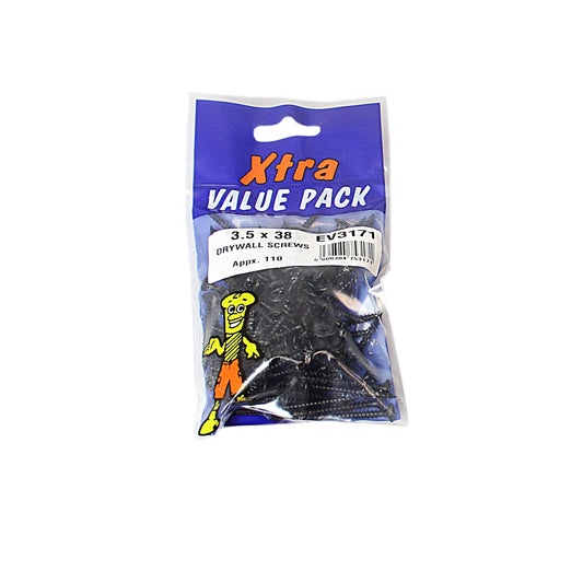 3.5 x 38 Dry Wall Screws Xtra Value Diy 5317