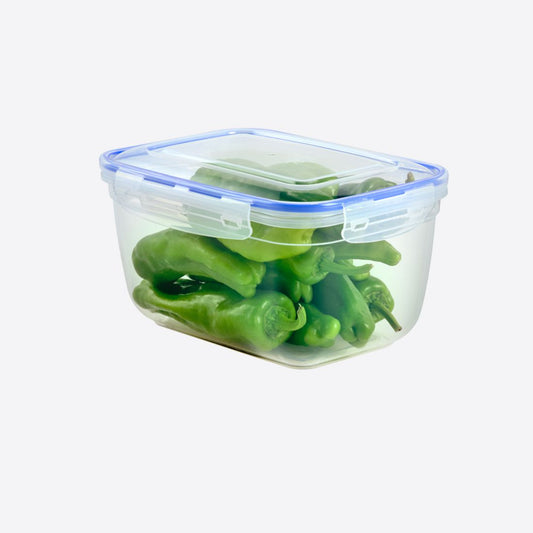 Rectangular Clear Plastic Food Storage Container With Sealing Lid 3000Ml