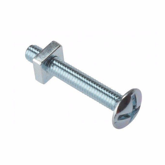 Value Pack Of 5 Cross Slotted Roofing Bolts & Nuts M6 x 100