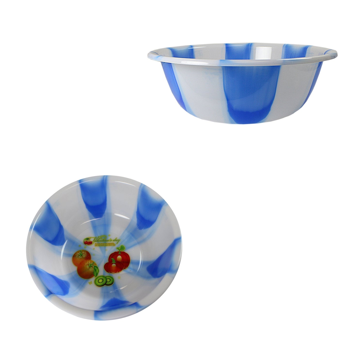 Tie Dye Print Plastic Kitchen Bowls Bowls Small 28 cm Assorted Colours 3064