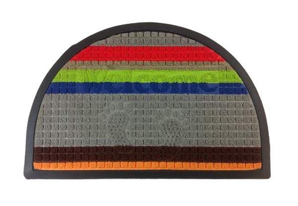 Welcome Door Mat Foot Design Polypropylene Approx 40 x 60cm 3074