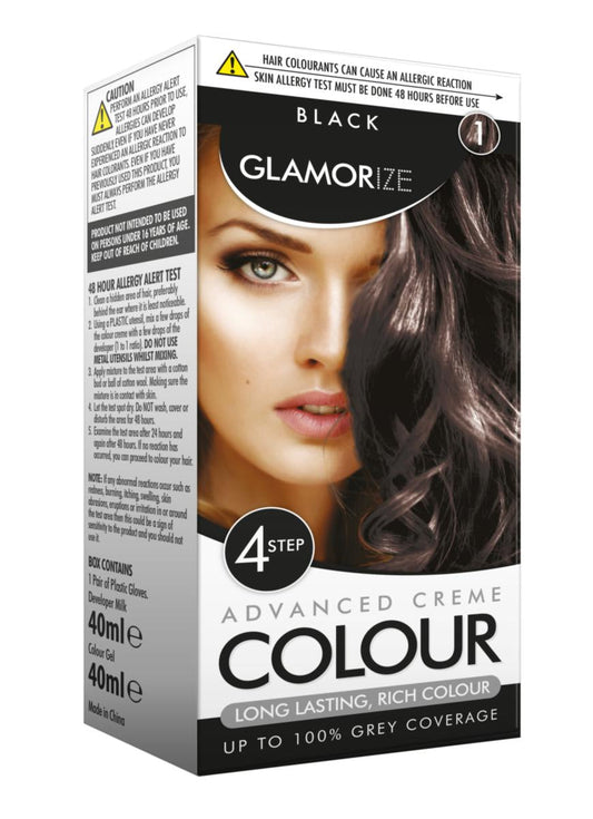 Women's Black Hair Dye No.1 Advanced Creme Colour 309642 A