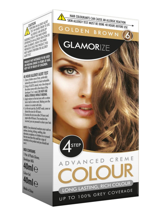 Women's Golden Brown Hair Dye No.6 Advanced Creme Colour 309643