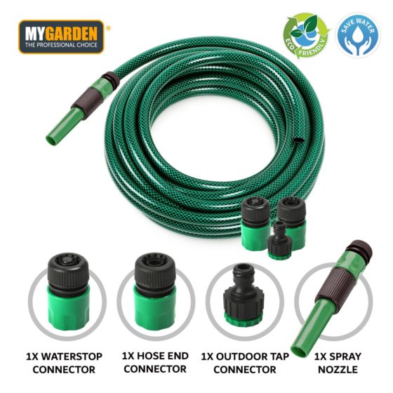 Garden Hose Pipe with Fitting 15 m 3107 A W25