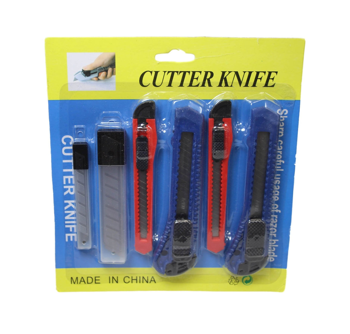 Stanley Knife Cutter Set of 6 Assorted Sizes 3159