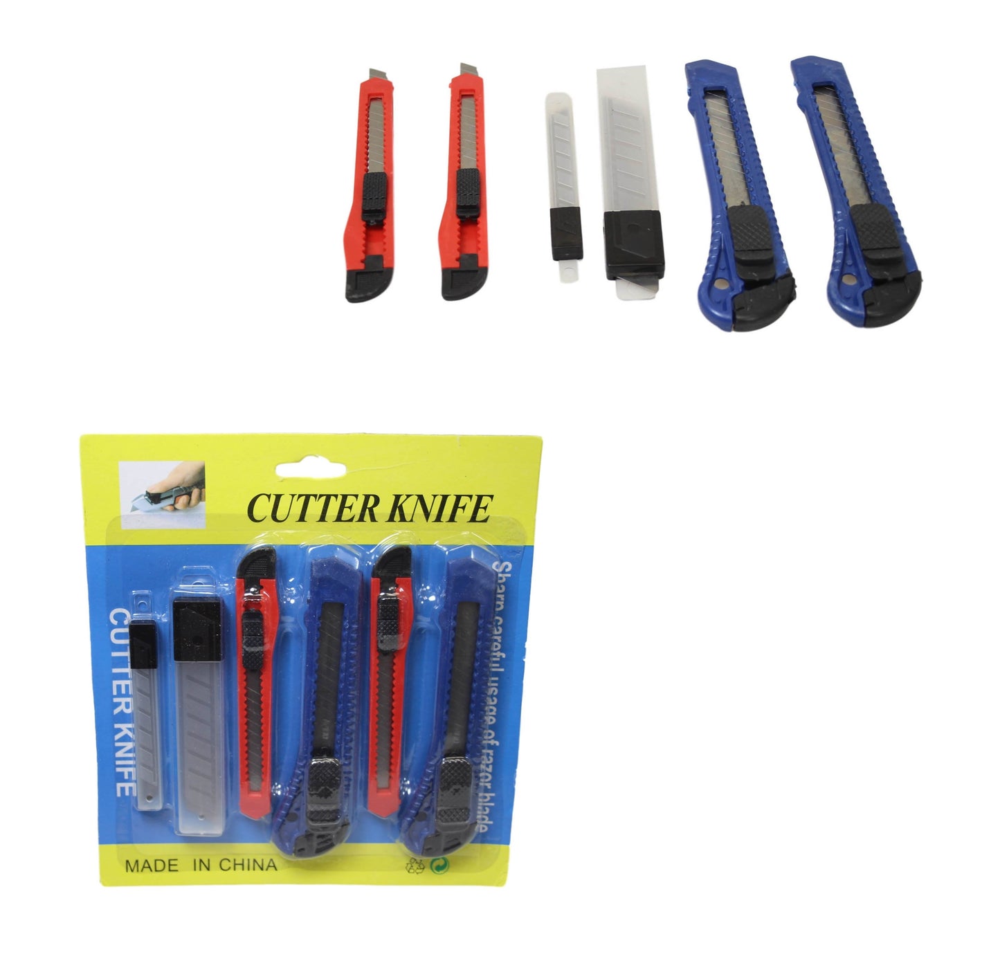 Stanley Knife Cutter Set of 6 Assorted Sizes 3159