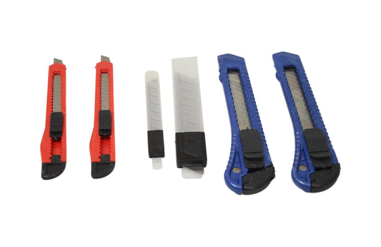 Stanley Knife Cutter Set of 6 Assorted Sizes 3159