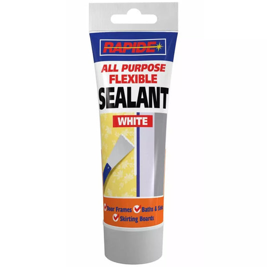 Rapide Squeezy Multi All Purpose Sealant Tube White 250g 3198