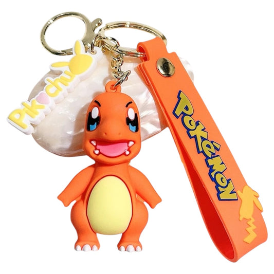 Pokemon Style Charmander 3D Silicone Keychain Keyring Pendant