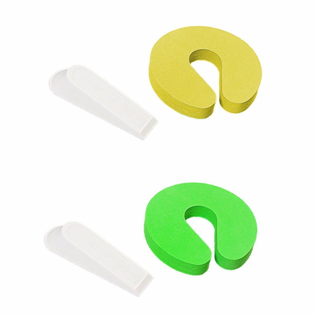 Foam and Plastic Door Stopper Set of 2 Assorted Colours 2167