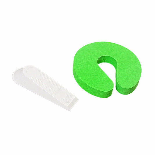 Foam and Plastic Door Stopper Set of 2 Assorted Colours 2167