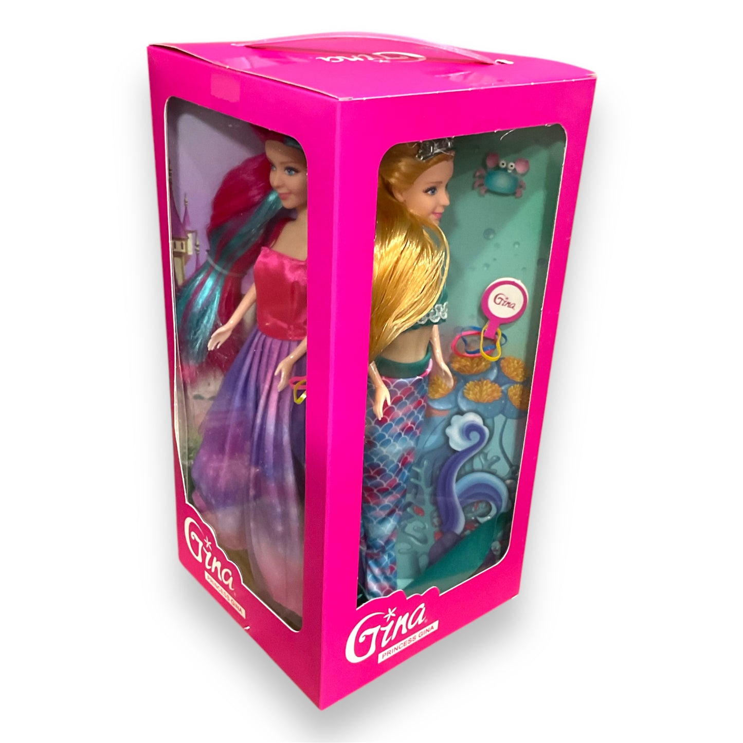 Barbie Style Gina Dolls 4 Pack Box Set with Accessories