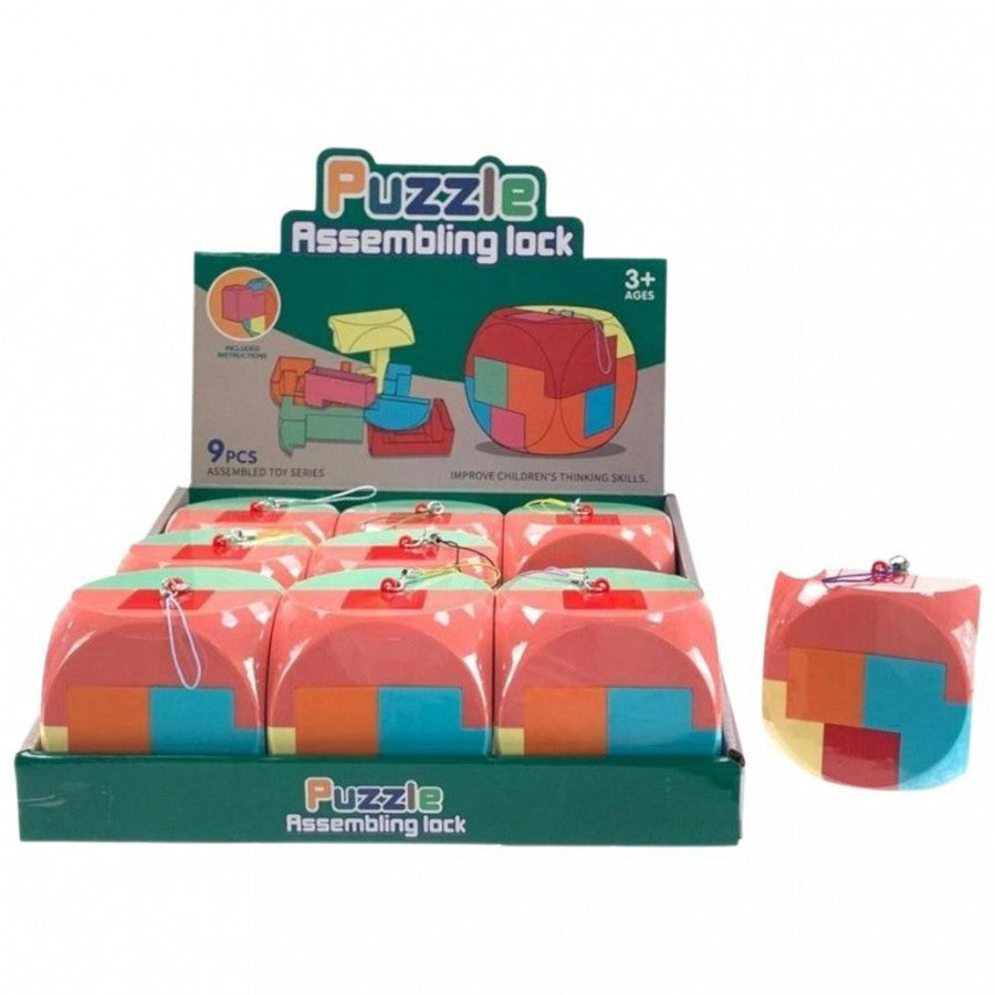 Puzzle Assembling Lock (Box Of 9)