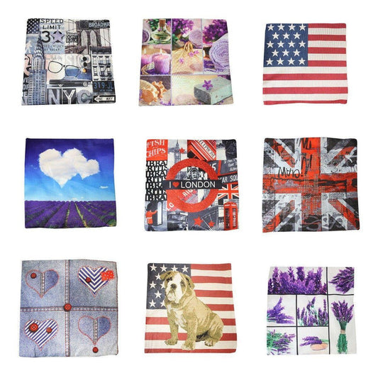 Bedroom Couch Cushion Cover Case Assorted Designs