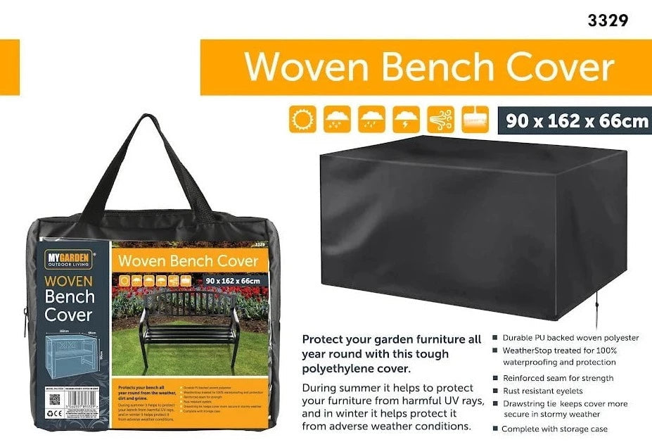 Garden Bench Water Resistant Cover - 90cm x 162cm x 66cm