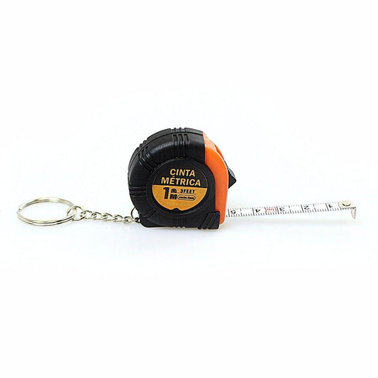Industrial Metro Tape Measure Small 1M Measuring Tool On Key Ring 4370
