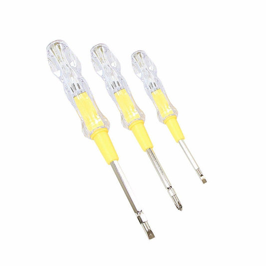 2 In 1 Electrical Tester Screwdriver Assorted Sizes Pack Of 3